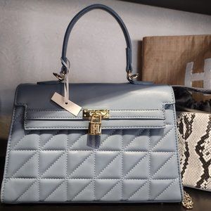 Lite blue satchel handbag